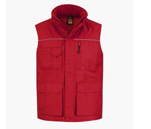 B&C Pro BC835 - Gilet de Travail Pro Rouge