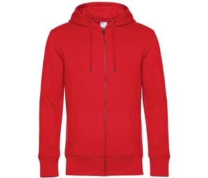 B&C BCU03K - Sweat Capuche zippé KING Rouge