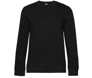 B&C BCW01Q - Sweat manches droites 280 QUEEN Black Pure