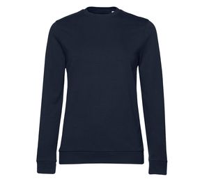 B&C BCW02W - Sweat col rond # femme Navy Blue