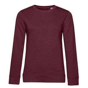 B&C BCW32B - Sweat col rond organique femme Burgundy