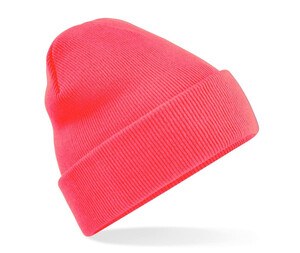 Beechfield BF045 - Bonnet avec Rabat Fluorescent Pink