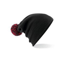 Beechfield BF450 - Bonnet avec Pompon Black / Classic Red