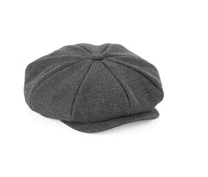 Beechfield BF628 - Casquette gavroche Héritage Charcoal Herringbone