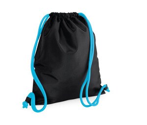 Bag Base BG110 - Sac Gym Premium Black/ Surf Blue