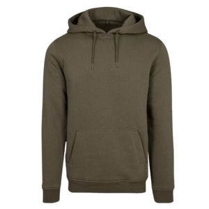 BUILD YOUR BRAND BY011 - Sweat capuche lourd Vert Olive