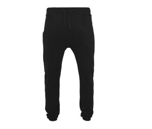 BUILD YOUR BRAND BY013 - Pantalon de jogging entrejambe large Noir