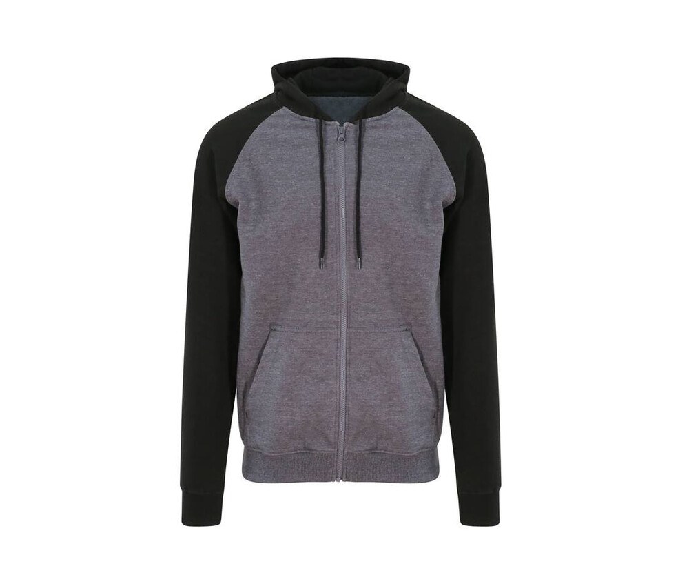 AWDIS JUST HOODS JH063 - Sweat Baseball Zippé