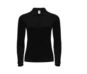 JHK JK216 - Polo manches longues femme 200 Noir