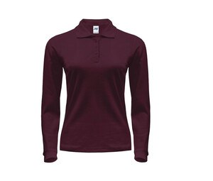 JHK JK216 - Polo manches longues femme 200 Burgundy