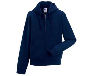 Russell JZ266 - Authentique Capuche Zippé Homme Navy