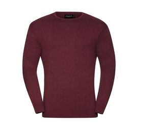 Russell JZ717 - Pull-over Col Rond Homme Cranberry Marl