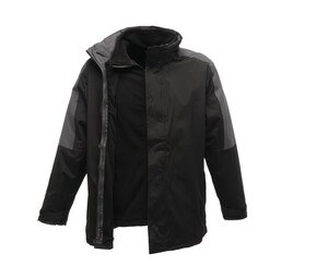 Regatta RGA130 - Parka 3 en 1 Black / Seal Grey