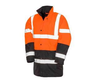 Result RS452 - Parka de sécurité bicolore Florescent Orange / Black