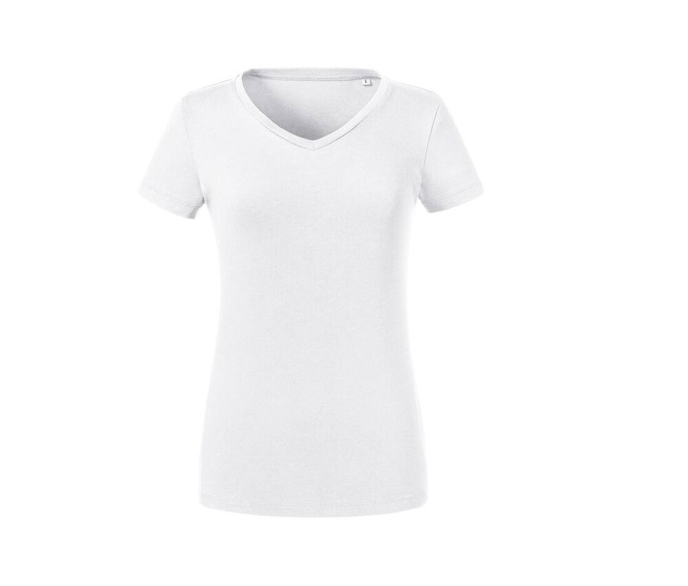 RUSSELL RU103F - T-shirt organique col V femme