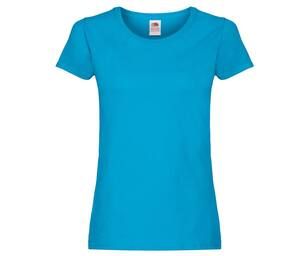 FRUIT OF THE LOOM SC1422 - Tee-shirt femme col rond Azure Blue