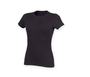 Skinnifit SK121 - Tee-Shirt Femme Stretch Coton Navy