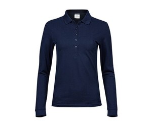 TEE JAYS TJ146 - Polo stretch manches longues femme Navy