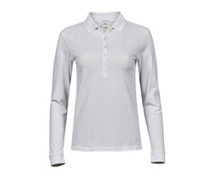 TEE JAYS TJ146 - Polo stretch manches longues femme White