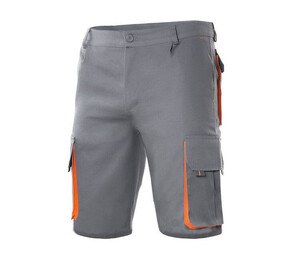 VELILLA V3007 - BERMUDAS MULTIPOCHES BICOLORE Grey/ Orange