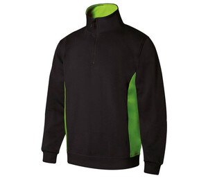 VELILLA V5704 - Sweat bicolore col zippé