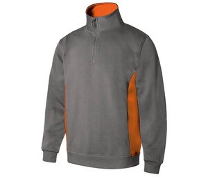 VELILLA V5704 - Sweat bicolore col zippé