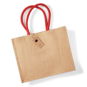 Petit Sac Shopping En Toile De Jute Pailleté Westford Mill - 6L, Poignées Coton, Design Scintillant