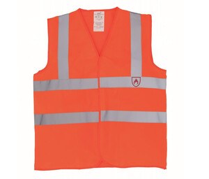 YOKO YK100R - Veste de sécurité retardateur de flamme Hi Vis Orange