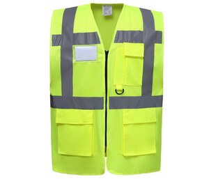 YOKO YK801 - Gilet multi-fonction haute sécurité Hi Vis Yellow