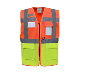 YOKO YK820 - Gilet haute visibilité maille filet Hi Vis Orange / Hi Vis Yellow