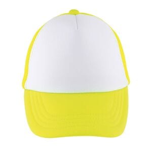 SOL'S 03091 - Bubble Kids Casquette Enfant Filet 5 Panneaux White / Neon Yellow