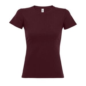 SOL'S 11502 - Imperial WOMEN Tee Shirt Femme Col Rond Burgundy