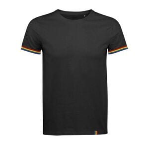 SOL'S 03108 - Rainbow Men Tee Shirt Homme Manches Courtes grey black