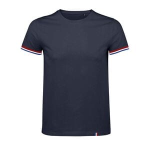 SOL'S 03108 - Rainbow Men Tee Shirt Homme Manches Courtes French Navy/Royal Blue