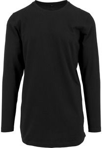 Build Your Brand BY029 - T-shirt Oversize à Manches Longues Noir