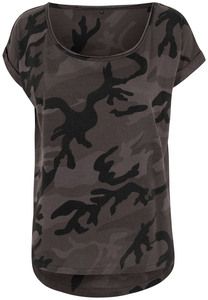 Build Your Brand BY064 - T-shirt Femme Camouflage dark camo