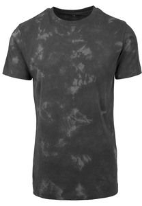 Build Your Brand BY071 - T-shirt Batik Tie Dye grey darkgrey