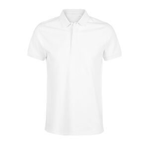 NEOBLU 03188 - Owen Men Polo Piqué Patte Cachée Homme Blanc optique