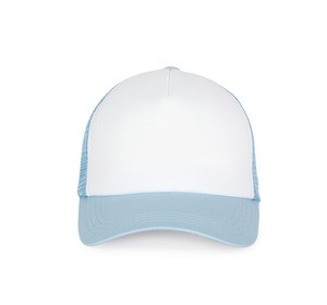 K-up KP111 - CASQUETTE TRUCKER - 5 PANNEAUX White / Sky Blue