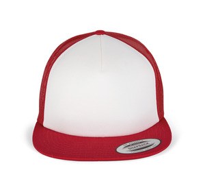 K-up KP911 - Casquette Trucker classique - 5 panneaux Red / White