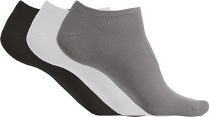 Proact PA033 - Socquettes microfibre - pack de 3 paires Storm Grey / White / Black