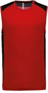 Proact PA475 - Débardeur sport bicolore Red / Black