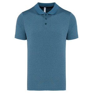 Proact PA496 - Polo chiné manches courtes adulte Steel Blue Heather