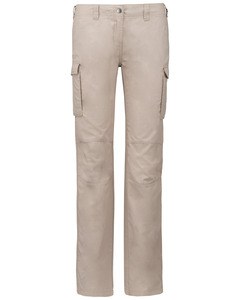 Kariban K746 - Pantalon léger multipoches femme Beige