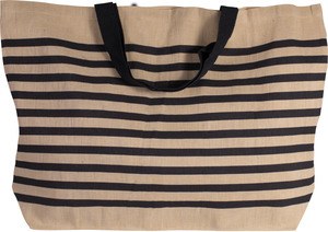 Kimood KI0228 - Grand sac fourre-tout en juco Natural/ Navy