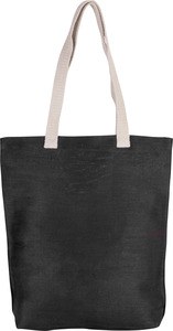 Kimood KI0229 - Sac shopping en juco Noir