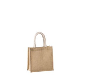 Kimood KI0272 - Sac style cabas en toile de jute - petit modèle