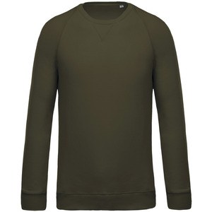 Kariban K480 - Sweat-shirt BIO col rond manches raglan homme Mossy Green