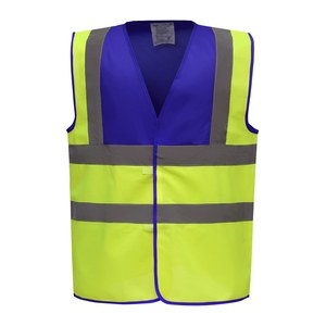 Yoko YHVW100 - Gilet haute visibilité Royal Blue / Hi Vis Yellow