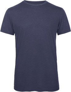 B&C CGTM055 - T-shirt Triblend col rond Homme Heather Navy